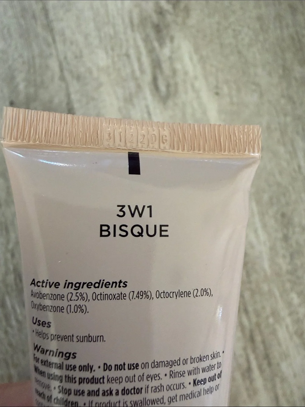 laura mercier Tinted Moisturizer Tube in 3w1 bisque